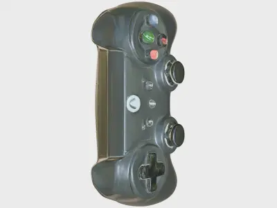 Wireless Gaming Controller with LED Indicators Low-poly 3D model