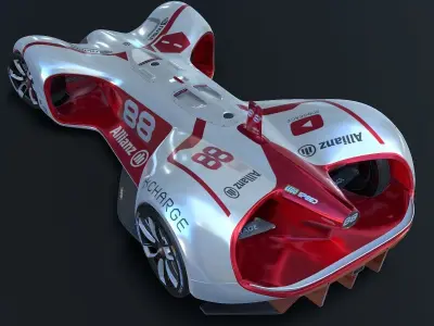 Roborace Formula E car 3D model