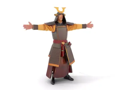 Samurai Armor Heritage model pack Low-poly 3D model