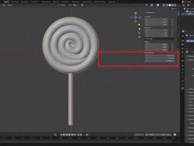 Round lollipop 3D print model