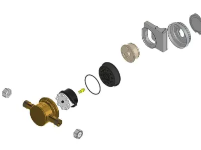 Water meter 3D print model