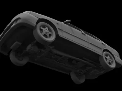 hyundai accent car 3d model 3D model