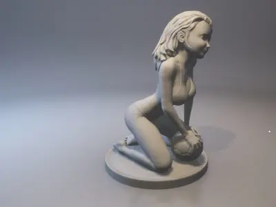 SOCCER GIRL 3D print model