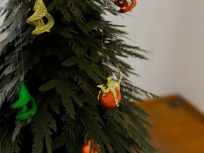 CHRISTMAS TREE ORNAMENT CAT 3D print model