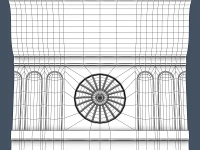 Decorative Crown Molding 3D model 20