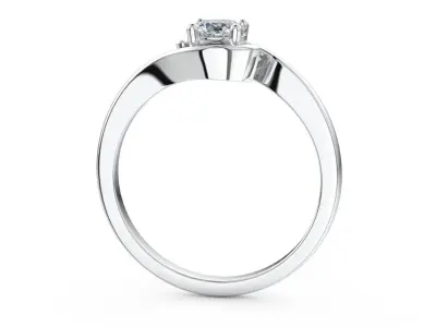Ring with one gemstone Free 3D model