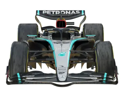 F1 Mercedes W15 2024 3D model
