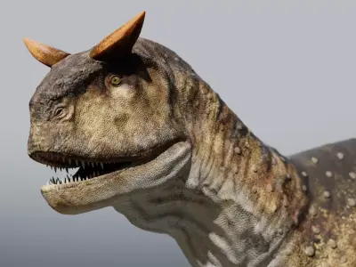 Carnotaurus Rig Low-poly 3D model