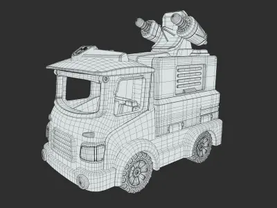 toy car Low-poly 3D model