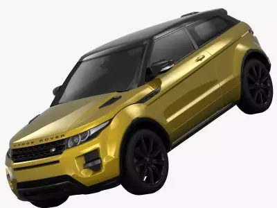 Range Rover Evoque Sicilian Yellow Limited Edition 2013 3D model