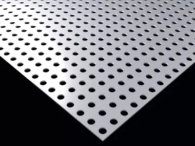 Perforated panel with 20 percent opening 25O47 3D model