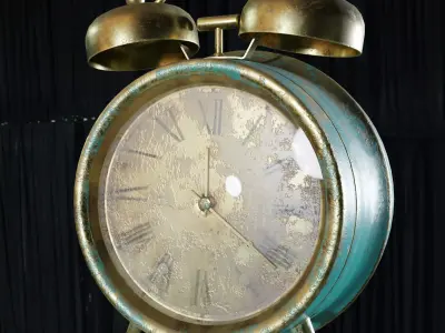 Old Vintage Clock 3D model