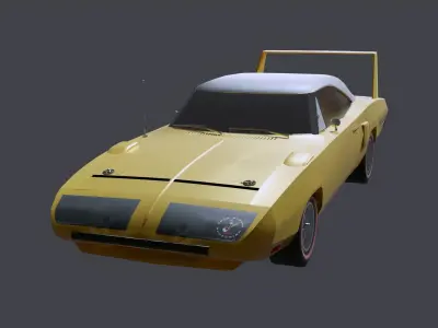 Plymouth Superbird Low-poly 3D model