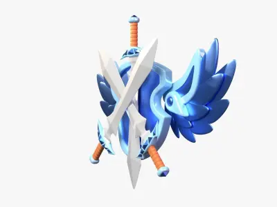 Platinum Tier 3D Illustration 3D model