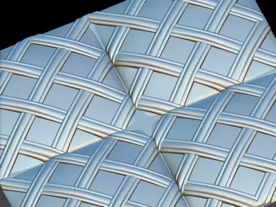 3D WALLPANEL 600MM x 600MM 3D model 5