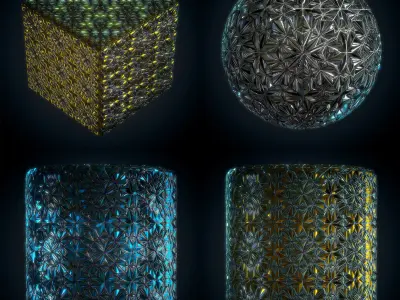 Persian Mirror work material - VOL 01 - Maps - SBsar Texture