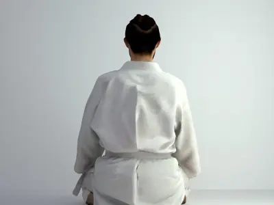 3D Scan Man Sport Taekwondo 007 3D model