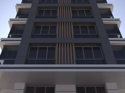 modern building 3D model