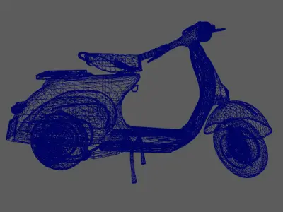 Next generation electric vehicles Low-poly 3D model