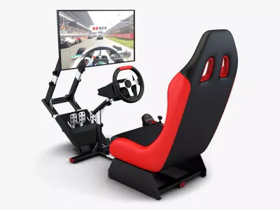 Racing Game Simulator Display v 1 3D model