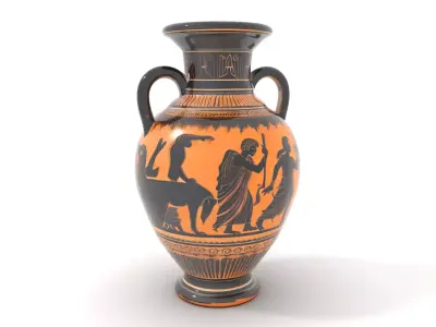 Ancient Greek Vase model pack Low-poly 3D model