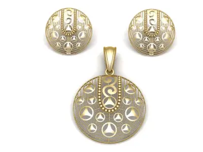 MERCEDES DESIGN LOCKET SET 3D PRINTABLE MODEL  3D print model