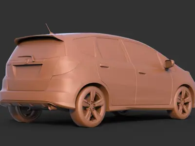 Honda Fit 2009 3D print model