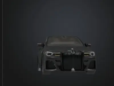 High quality vehicle  Low-poly 3D model