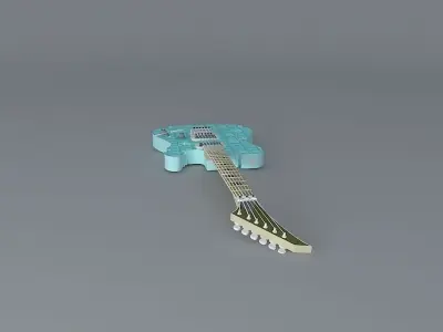 Puzzle guitar Free 3D model