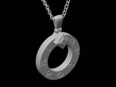 BULGARI - BVLGARI BVLGARI - NECKLACE - WITH HOLE  3D print model