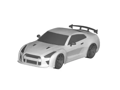Nissan GTR  3D model by model-3dm