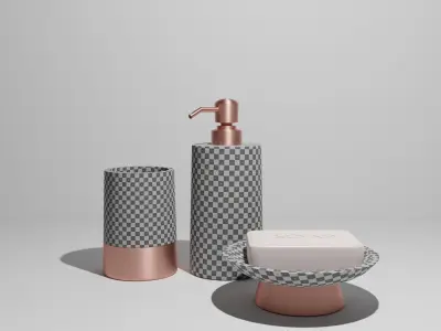 Bathroom Accessory decor 3D model
