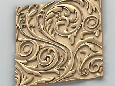 Wall Panel 003 3D model