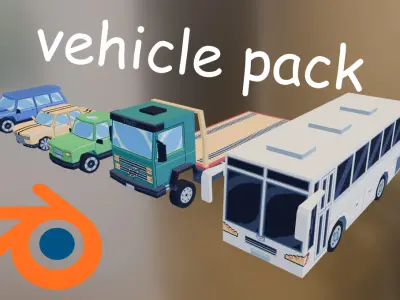 Vehicles pack 3D model