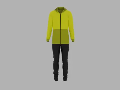 Sport Suit Low-poly 3D model 23