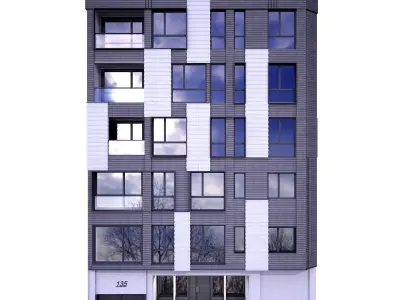 Building 3 modern apartment 3D model