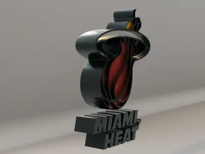 NBA Miami Heat Logo 3D model