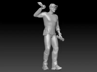 nfl coach man 3 3D print model