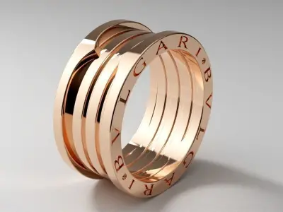 Bvlgari b zero rings 3D print model