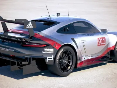 Porsche 911 RSR 2017 3D model