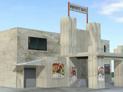 Thai cinema 3D model
