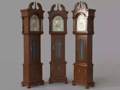 Grandfather Clock 3D model