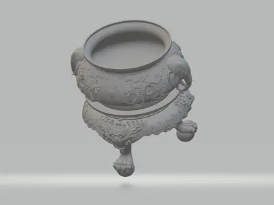Chinese Ding Furnace Incense 3D print model