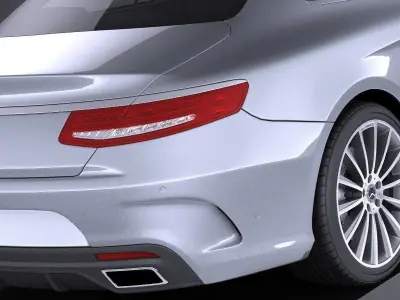 Mercedes-Benz S-Class Coupe 2017 VRAY 3D model