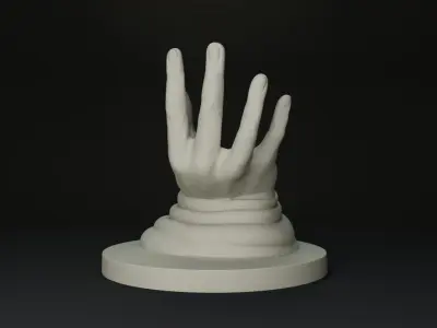 hand bookstand 3D print model