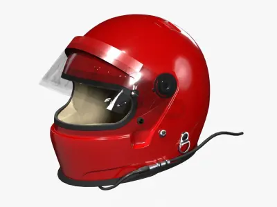 Bell M3 Racing Helmet 3D model