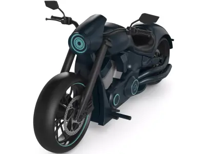 Cruiser Motorcycle 3D model