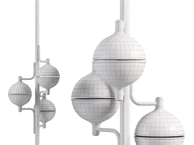 Andros II Suspension Lamp  3D model