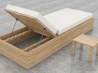 Lounge Chair Pool 3D model