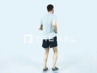 Portrait 07I Running Jogging Football Sports Man Low-poly 3D model